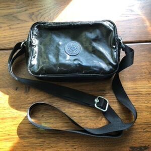 Kipling Milda Shiny/Crinkle Black Purse Lightweight Crossbody